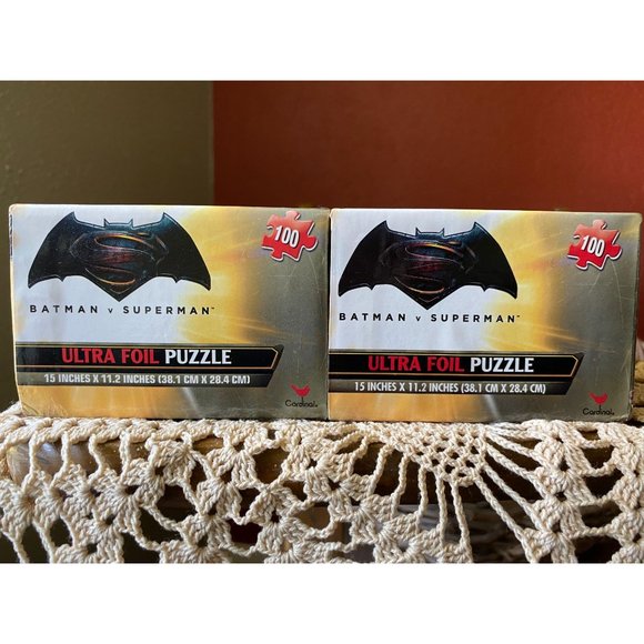 BATMAN V SUPERMAN PUZZLE - 2 Puzzles - NEW - Ultra Foil - 100 Pcs. Each - 15x11 - Picture 5 of 9